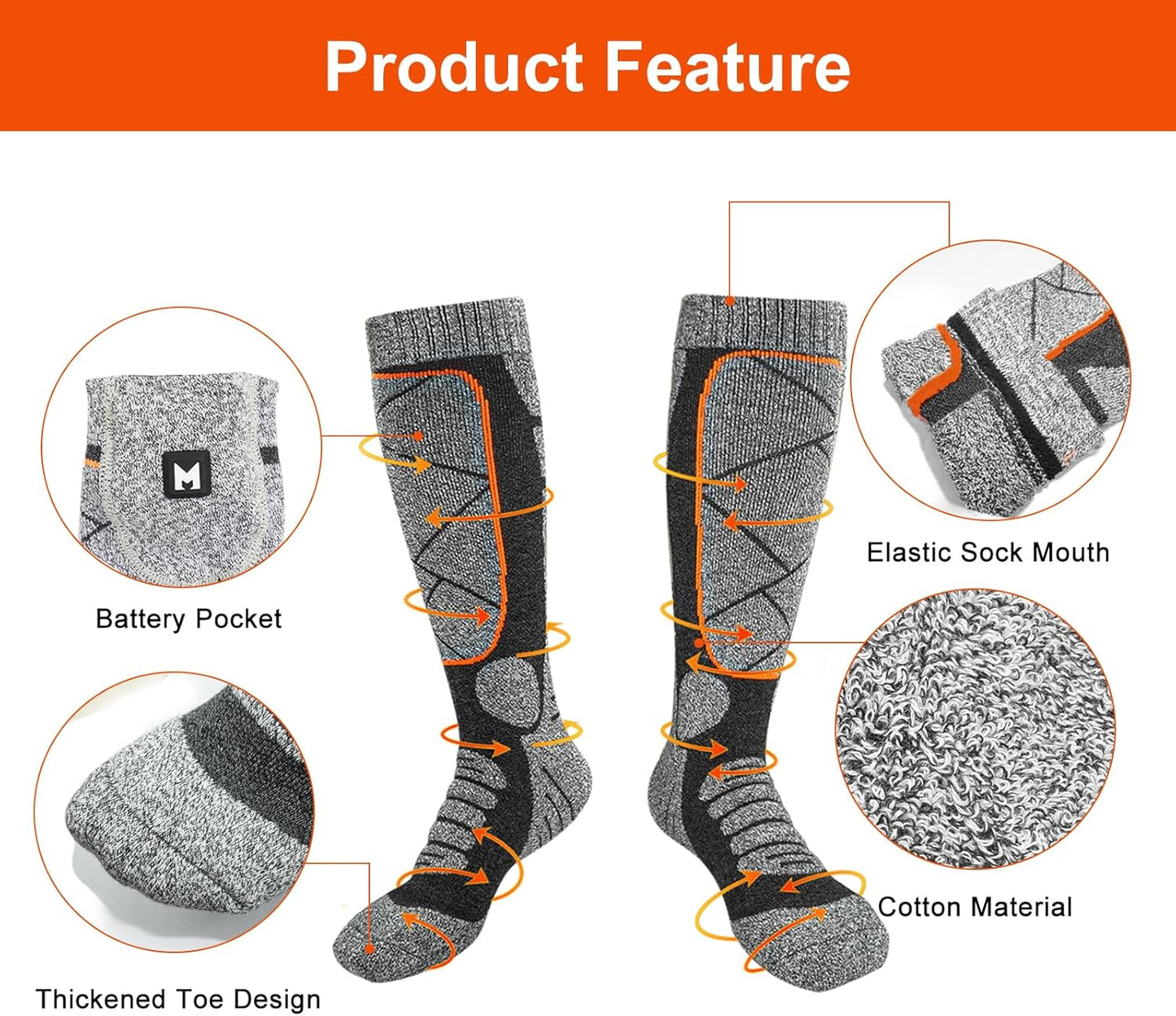 Heated Socks for Drop Foot