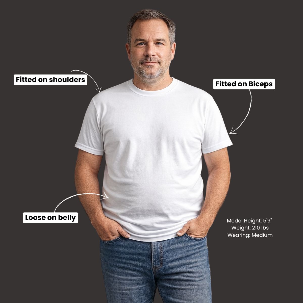 Squared Fit T-shirt (Pack of 3)